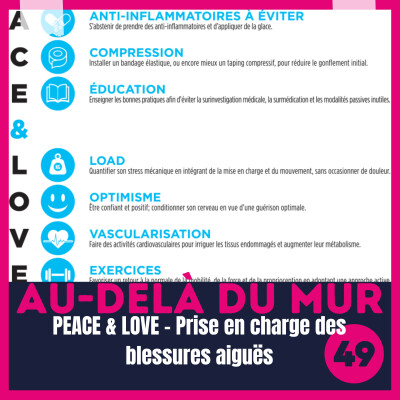 49 - Peace & Love / Prise en charge des blessures aiguës avec Jean-François Esculier cover