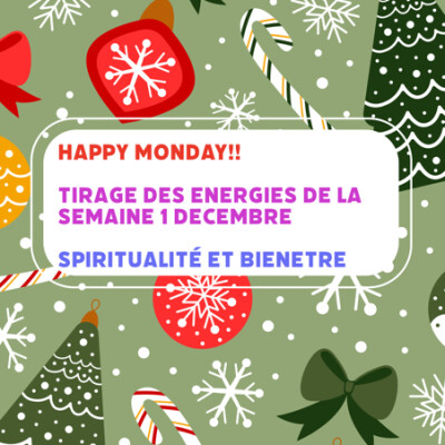 🎙️✨semaine du 1 decembre : tirage et énergies 🔮❄️🎄 cover