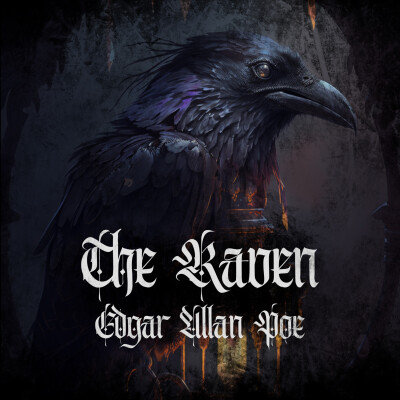 The Raven - Edgar Allan Poe (1845) 🇬🇧 cover