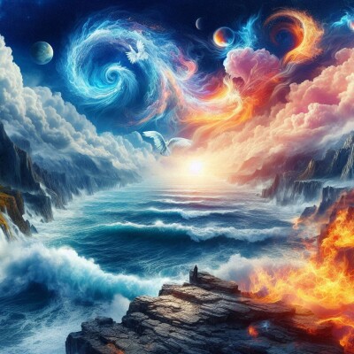 Traverser le monde de l'eau par la science des 4 éléments - Archange Gabriel Psaume 219 cover