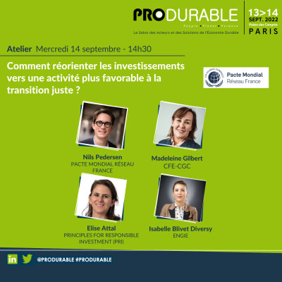 Pacte Mondial France - Comment réorienter les investissements vers une activité plus favorable à la transition juste ? cover