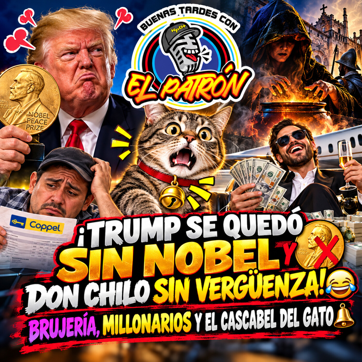 ¡TRUMP SE QUEDÓ SIN NOBEL Y DON CHILO SIN VERGÜENZA! 🏆🤣 Brujería, millonarios y el cascabel del gato