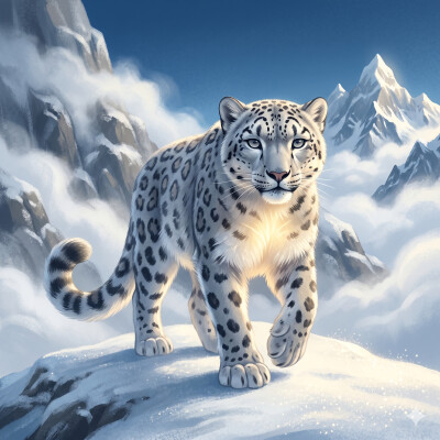 La panthère des neiges | Histoire pour enfants : trouver sa force tranquille et sa résilience cover