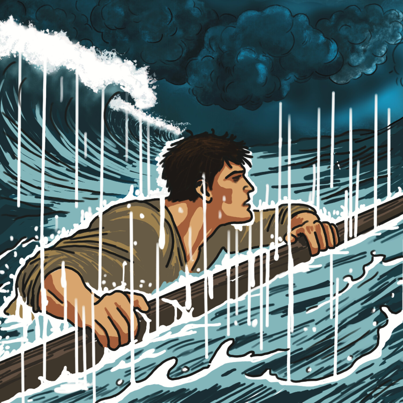 Sous la vague