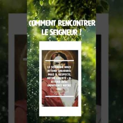 Comment rencontrer Jesus ? #shorts #evangile #evangiledujour #papefrançois cover