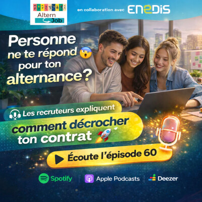 Alternance 2026 : les conseils des recruteurs Enedis pour décrocher ton contrat - EP60 cover
