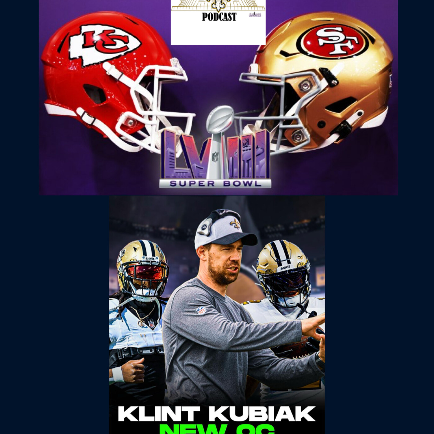 SUPER BOWL 58 RECAP/Saints Hire Klint Kubiak as the New Offensive Coordinator