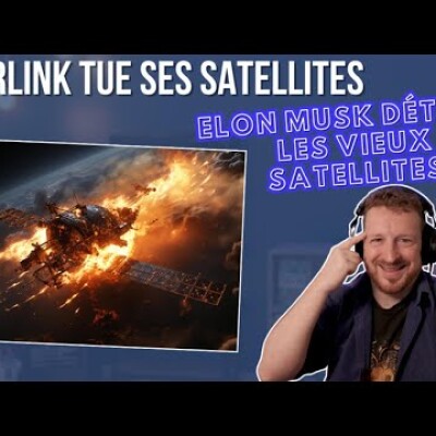 Starlink tue ses satellites : Elon Musk détruit les vieux satellites. cover
