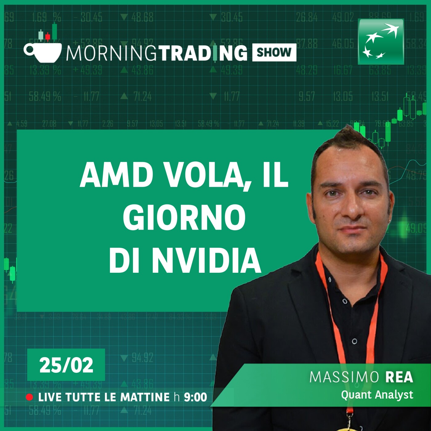 AMD vola, il giorno di Nvidia - Morning Trading Show episode artwork