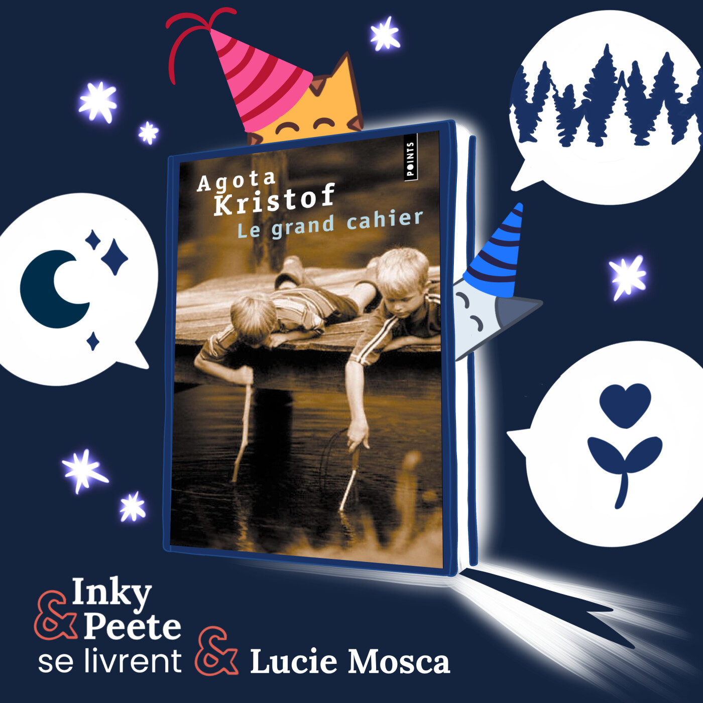 Inky et Peete se livrent - le podcast lecture qui donne voix aux premiers mots d’un livre