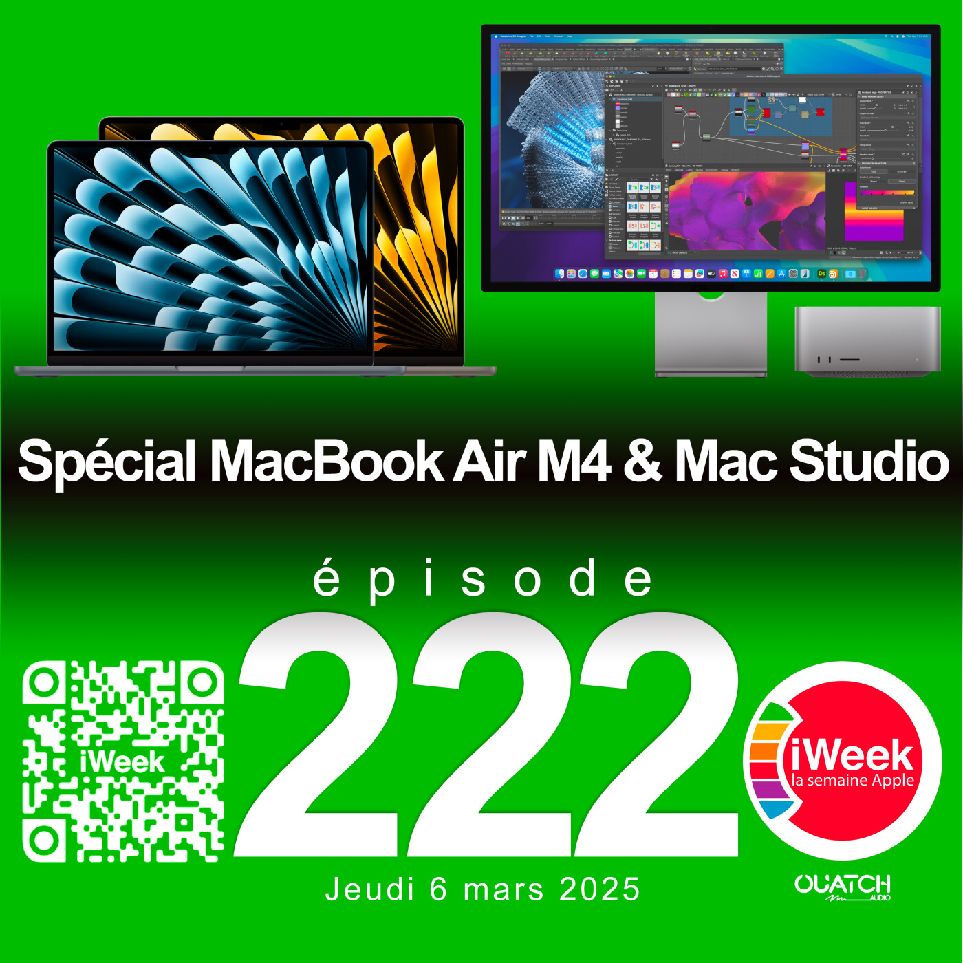 cover of episode Spécial MacBook Air M4 et Mac Studio M3 Ultra / M4 Max