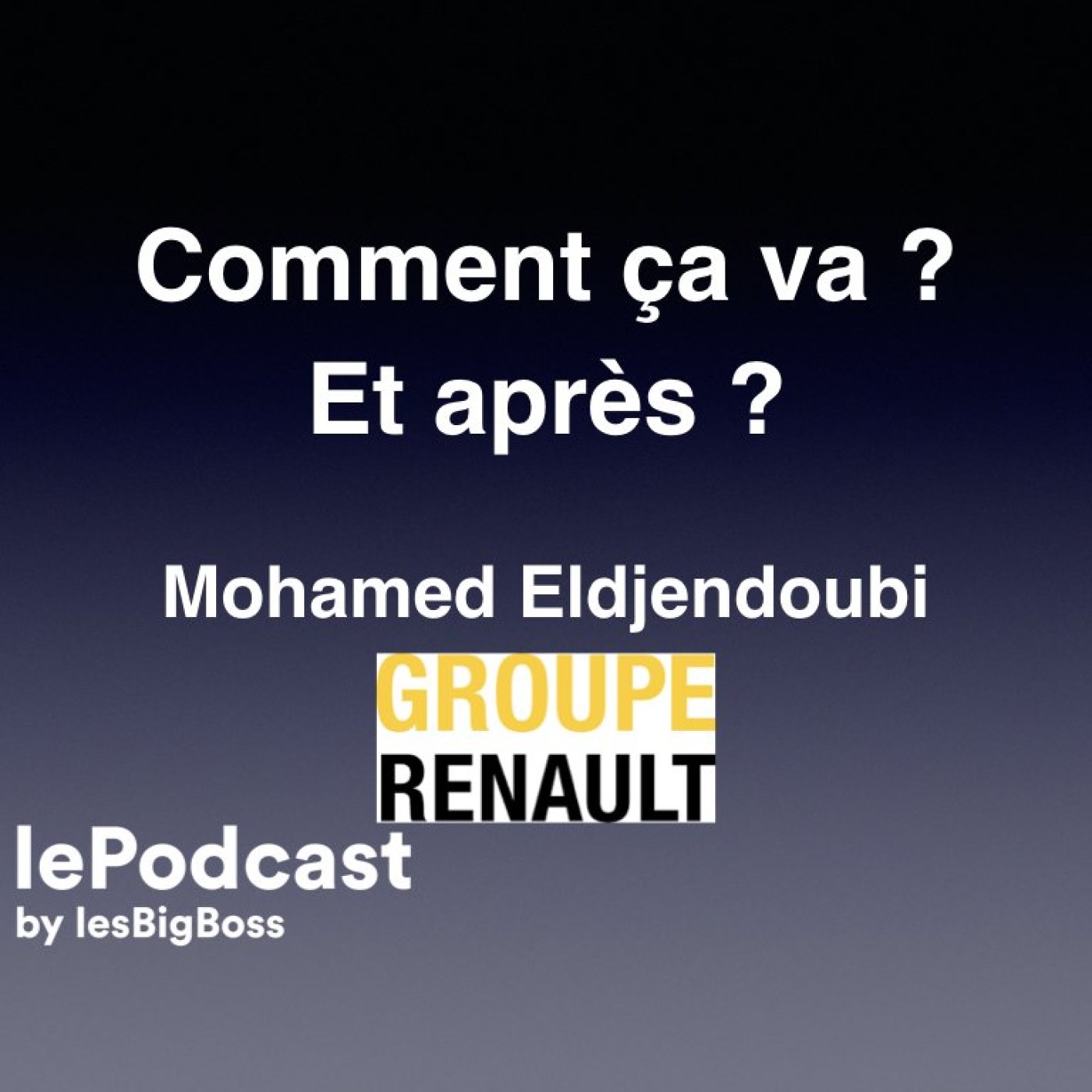 Comment ça va ? Et après ? Avec Mohamed Eldjendoubi Groupe Renault