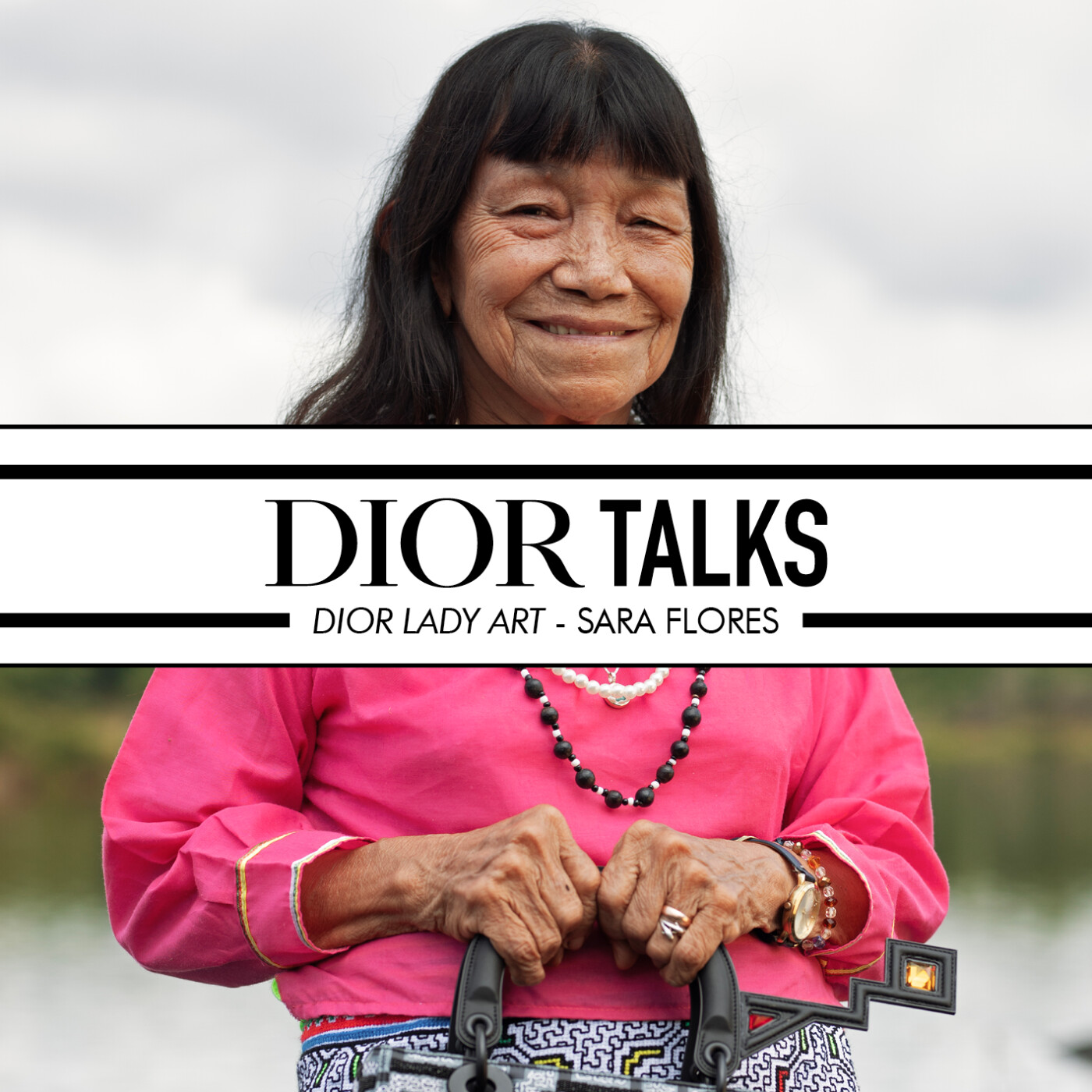 Sara Flores embraces Dior lady Art as a global platform for showcasing an ancestral art form episode artwork