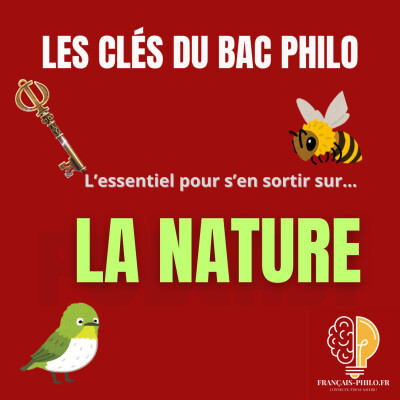 Les clés du bac philo ! LA NATURE  (en 8 minutes chrono !) cover