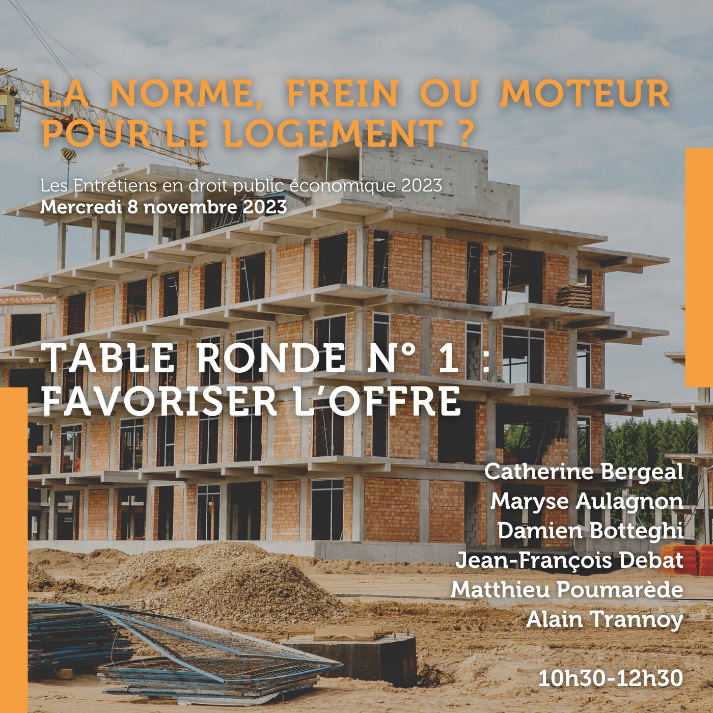 La norme, frein ou moteur pour le logement ? - Table ronde n° 1 : Favoriser l’offre