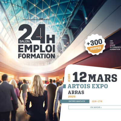 Présentation du forum "24H de l'emploi et de la formation" a ST Laurent Blangy cover