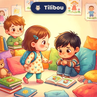 Scuola · L'amico timido · storia sull'amicizia per bambini · bambino timido · storia per addormentarsi cover