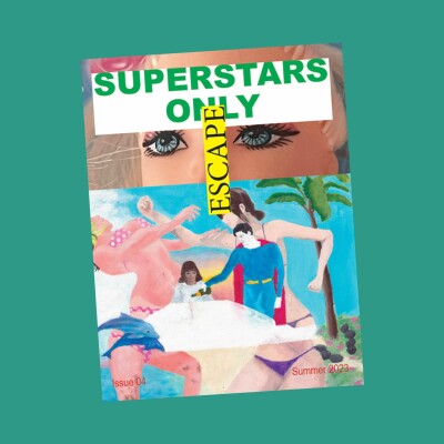 Gonzo storytelling in Superstars Only magazine cover