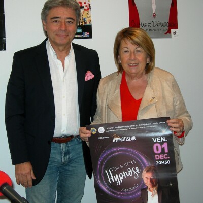 "Tous sous hypnose", soirée caritative du Lions Club Bigorre Isaby avec Jean-Marc VIDAL "The Hypnotiseur" cover