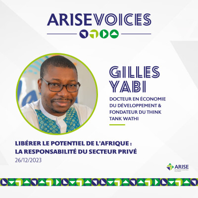 (FR) Le potentiel de l'Afrique : la responsabilité du secteur privé avec Gilles Yabi cover