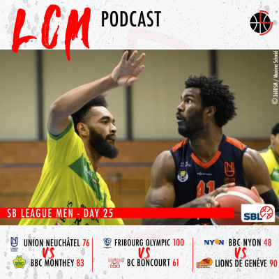 SBL - Day 26 - Neuchatel vs Monthey & Nyon vs Geneve & Fribourg vs Boncourt cover