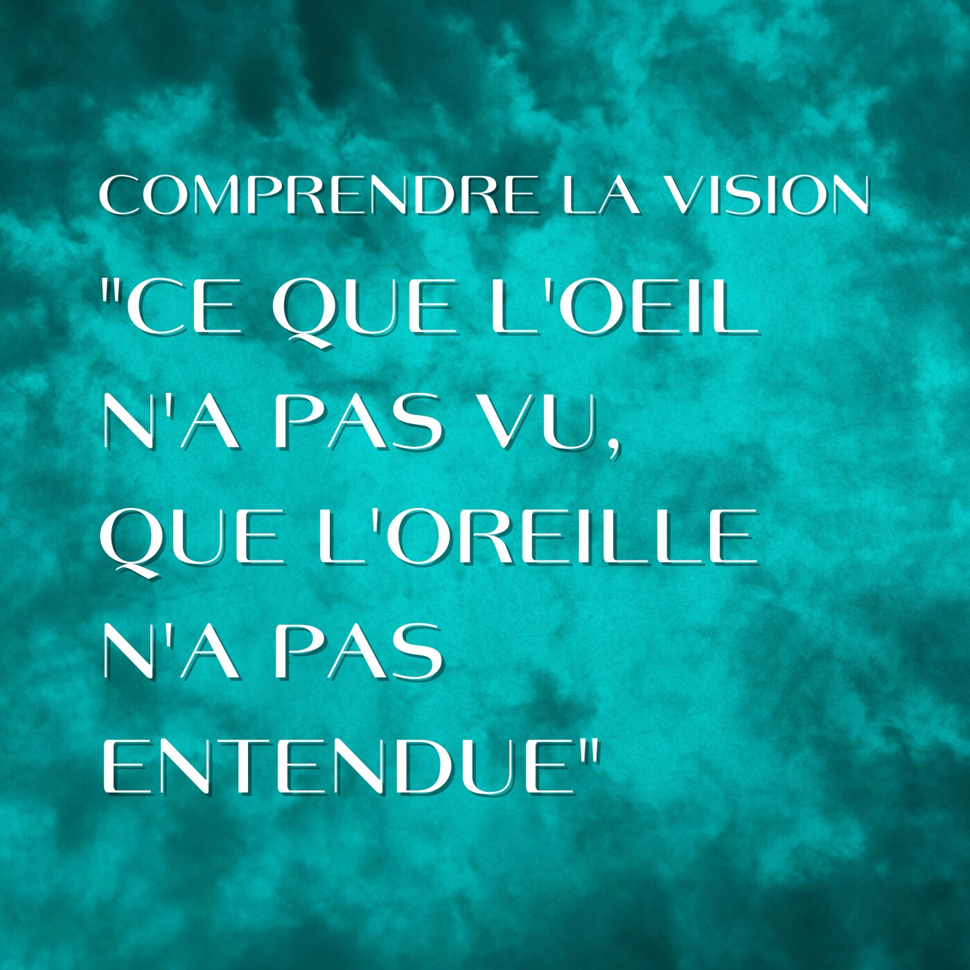 Comprendre la vision : "ce que l'oeil n'a pas vu, que l'oreille n'a pas entendue" | Sosthène MAKITA episode artwork