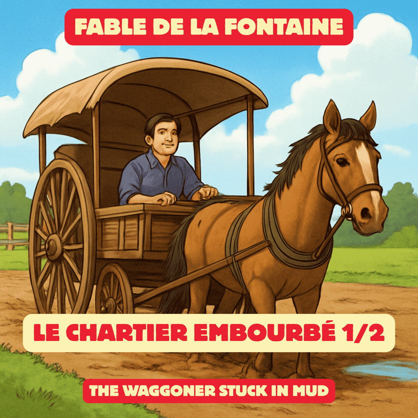 Fable de la Fontaine - Le chartier embourbé - 1/2