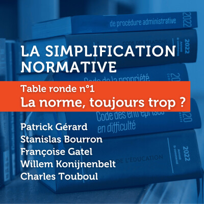 La simplification normative - TR N°1 : La norme, toujours trop ? cover