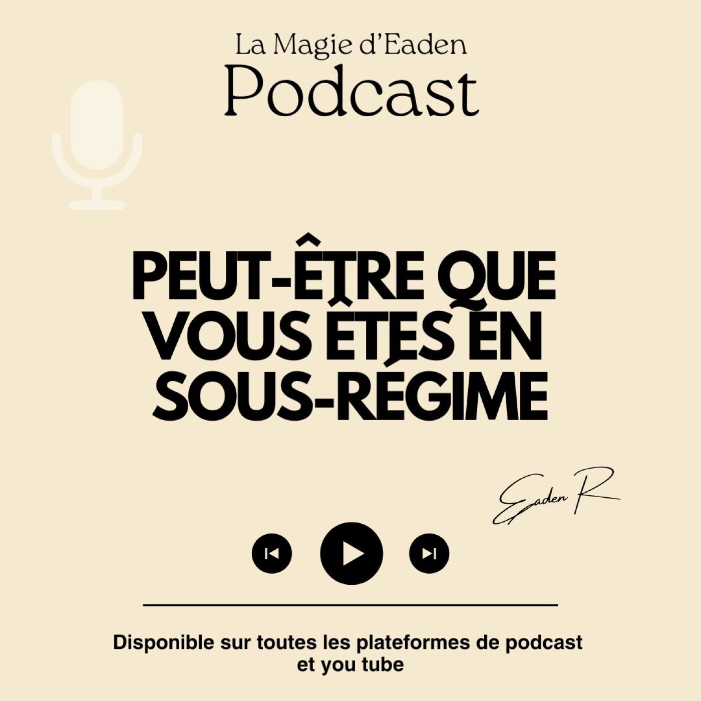 Etre en sous-régime