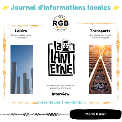 Journal du mardi 8 avril 2025 - Radio RGB 99.2 cover