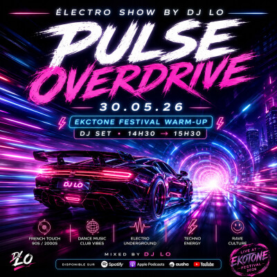 electro show by dj lo puls overdrive 30/05/26 cover