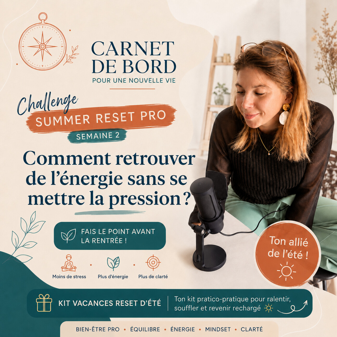 Comment retrouver de l’énergie sans se mettre la pression ? - Challenge Summer Reset Pro - Semaine 2 episode artwork