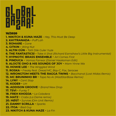 Fantaz - Global Bazar #1 - Gitkin, Nikitch & Kuna Maze, Howie Lee, Madstar Base, Høst, Lyny, ITOA cover