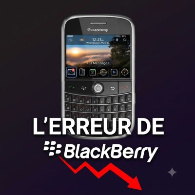 L'erreur fatale qui a fait chuter BlackBerry de 63 milliards de dollars cover