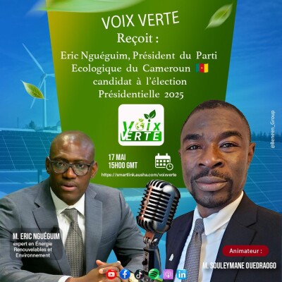Entrevue avec Eric Ngueguim | candidat Ecologiste a l'élection présidentielle de 2025 au Cameroun cover