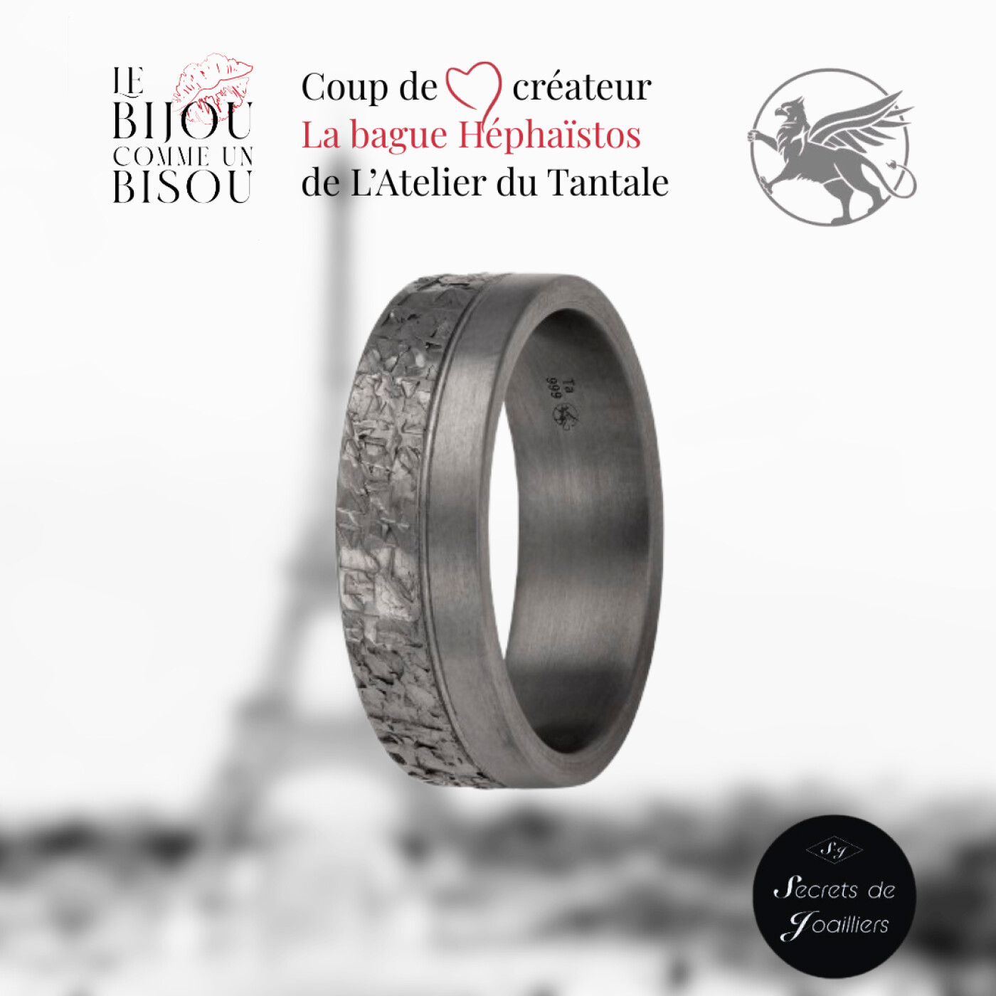 Coup de coeur créateur : la bague Héphaïstos de L'Atelier du Tantale Coup de coeur créateur : la bague Héphaïstos de L'Atelier du Tantale