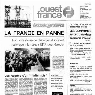 Décembre 1978 : quand la France s’est retrouvée dans le noir ! cover