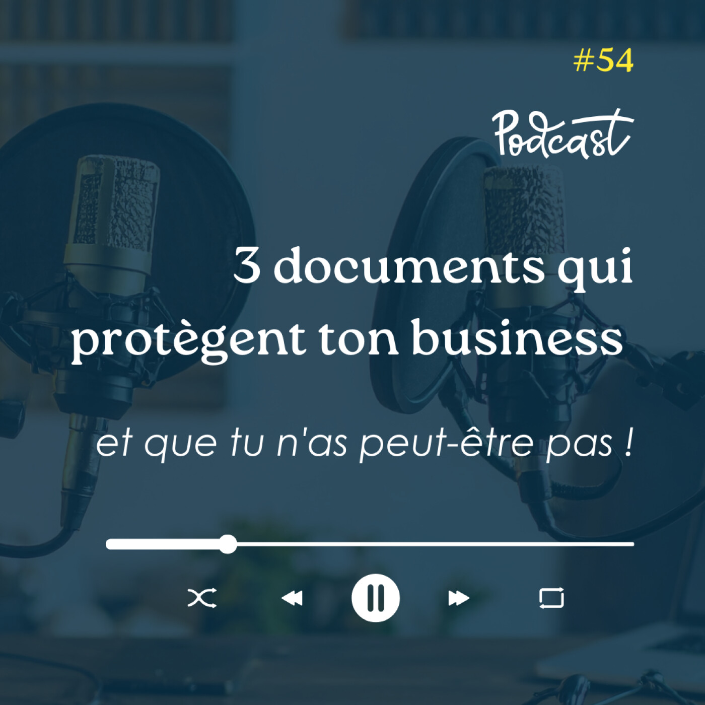 3 Minutes Pour Entreprendre #54 - 3 documents qui protègent ton business episode artwork
