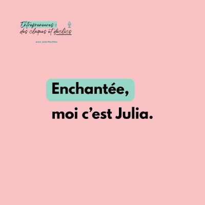 Enchantée, moi c'est Julia. cover