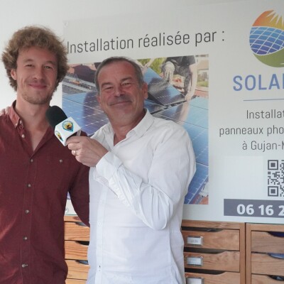 A Gujan-Mestras, le directeur de ClimEco Dorian Tharaud nous présente SolarEco 33 spécialisé dans la pose de panneaux photovoltaïques cover