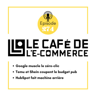 274 - Google muscle le zéro-clic, Temu et Shein coupent le budget pub et HubSpot fait machine arrière cover