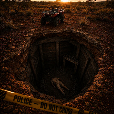 47 • Le cadavre dans la mine d’or : Mystère dans l’Outback australien 🔪🦘🪓 👣 cover
