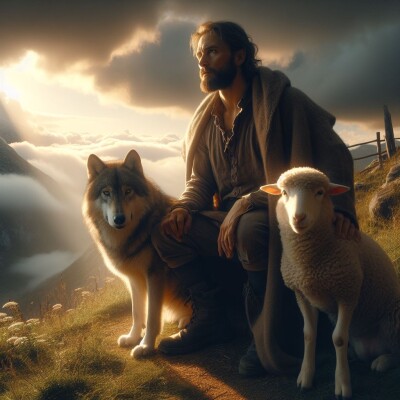 🐺🐑Ne sois ni un loup ni un agneau, maîtrise ces forces - Archange Michaël  Psaume 32 cover