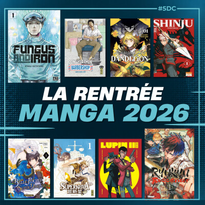 La rentrée manga (2026) – La 5e de Couv’ – #5DC – Saison 12 épisode 1 cover