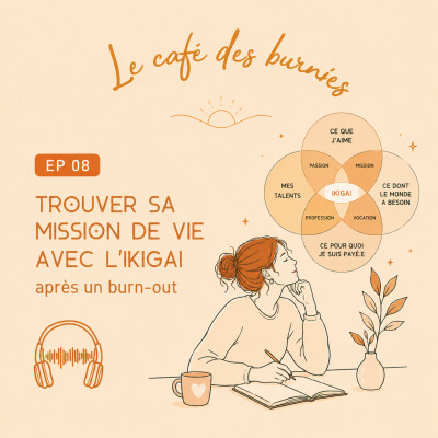 EP 08: TROUVER SA MISSION DE VIE AVEC L’IKIGAI après un burn-out cover