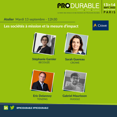 Crowe - Les sociétés à mission et la mesure d’impact cover