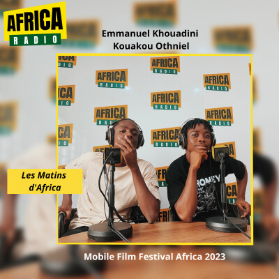 Avec Emmanuel Khouadiani et Kouakou Othniel (Mobile Film Festival Africa) cover