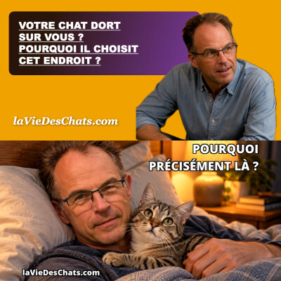 VOTRE CHAT DORT SUR VOUS ? POURQUOI IL CHOISIT CET ENDROIT ? cover
