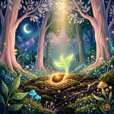 Histoire pour enfants : s'accepter et cultiver son estime | La graine qui rêvait de devenir forêt cover
