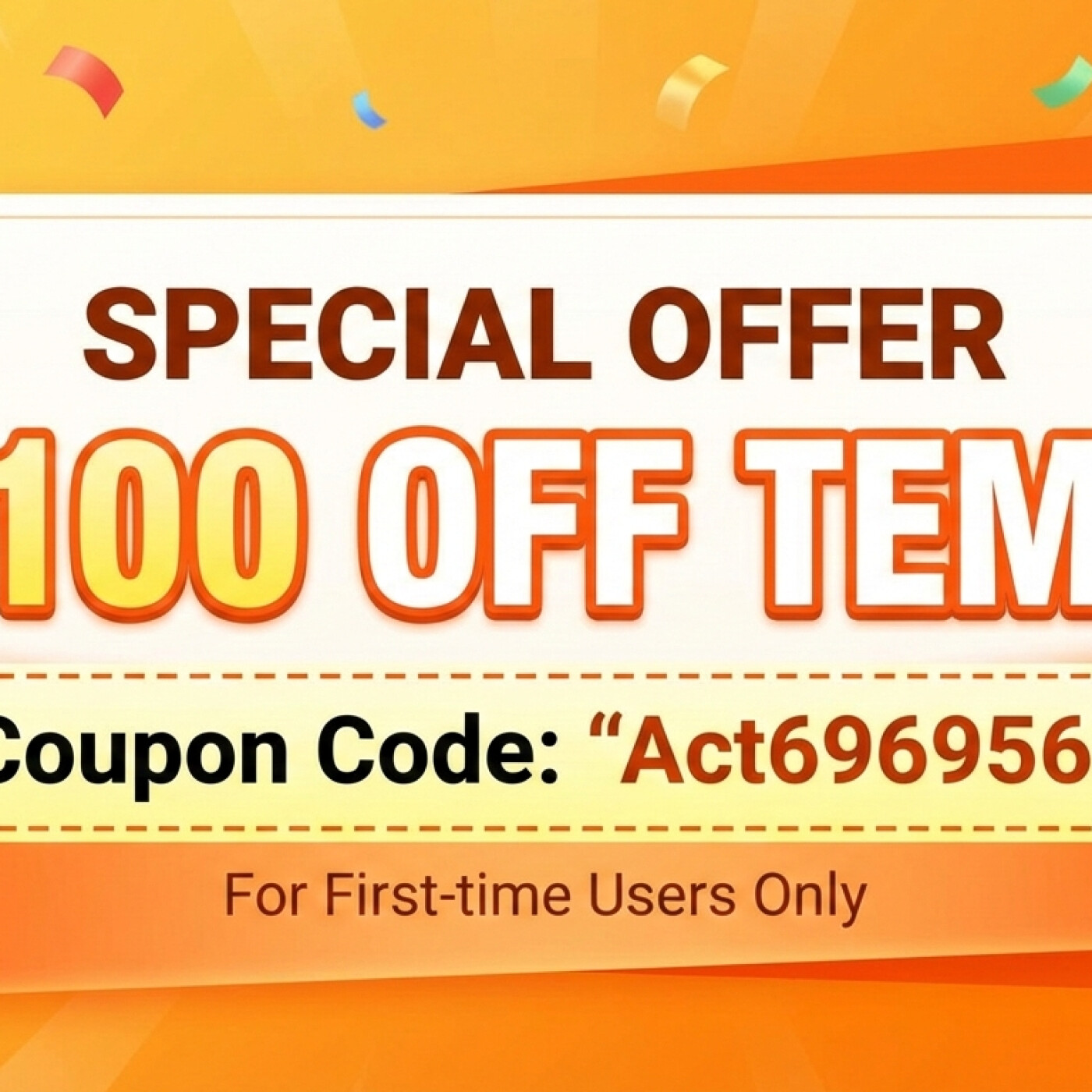 *SPECIAL*{{$100 off}} Temu "Coupon Code[[''Act696956'']] for First-time Users cover art